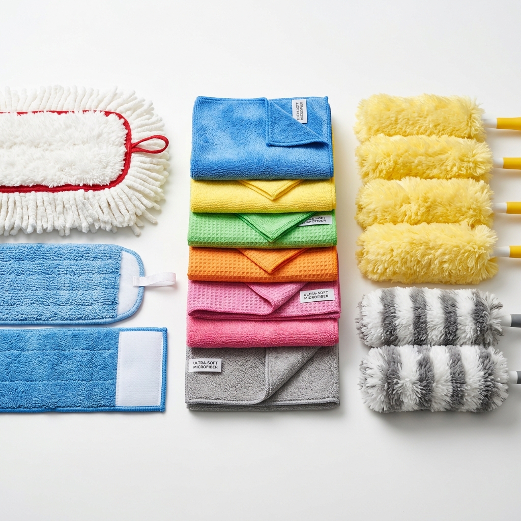 Mikrofiber ve mop bezleri